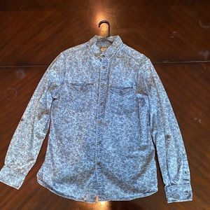 Vintage floral flannel
